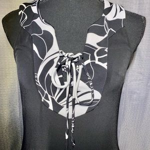 White House Black Market Lace-Up Tunic